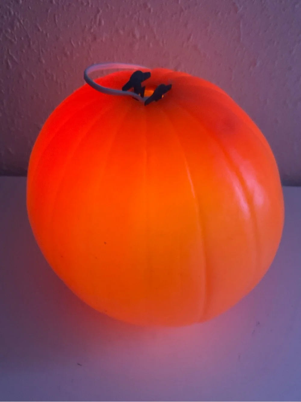 Vintage Halloween Pumpkin Blow Mold Jack O' Lantern light